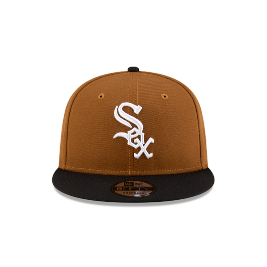 MEN'S NEW ERA MLB CHASE 9FIFTY CHICAGO WHITE SOX BROWN & BLACK SNAPBACK HAT