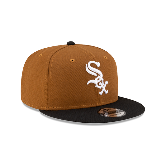 MEN'S NEW ERA MLB CHASE 9FIFTY CHICAGO WHITE SOX BROWN & BLACK SNAPBACK HAT