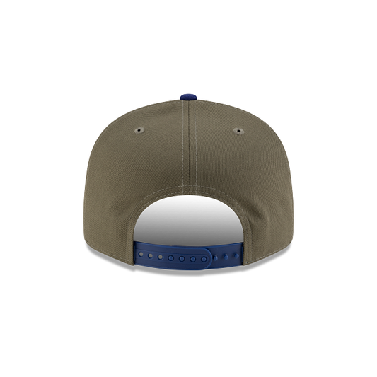 MEN'S NEW ERA MLB CHASE 9FIFTY LOS ANGELES DODGERS OLIVE GREEN & ROYAL BLUE SNAPBACK HAT