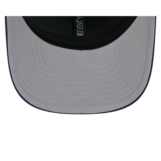 MEN'S NEW ERA NHL TORONTO MAPLE LEAFS 9SEVENTY STRETCH-SNAP TRUCKER NAVY BLUE & WHITE SNAPBACK HAT