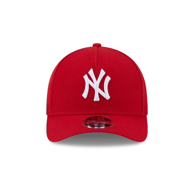 MEN'S NEW ERA MLB 9FORTY M-CROWN A-FRAME NEW YORK YANKEES RED & WHITE SNAPBACK HAT