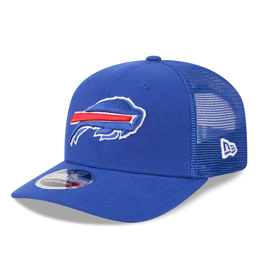 MEN'S NEW ERA NFL TEAM ROYAL BLUE NEW ENGLAND PATRIOTS 9SEVENTY STRETCH-SNAP TRUCKER SNAPBACK HAT