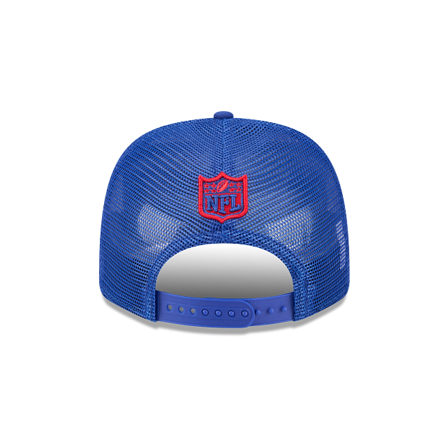 MEN'S NEW ERA NFL TEAM ROYAL BLUE NEW ENGLAND PATRIOTS 9SEVENTY STRETCH-SNAP TRUCKER SNAPBACK HAT