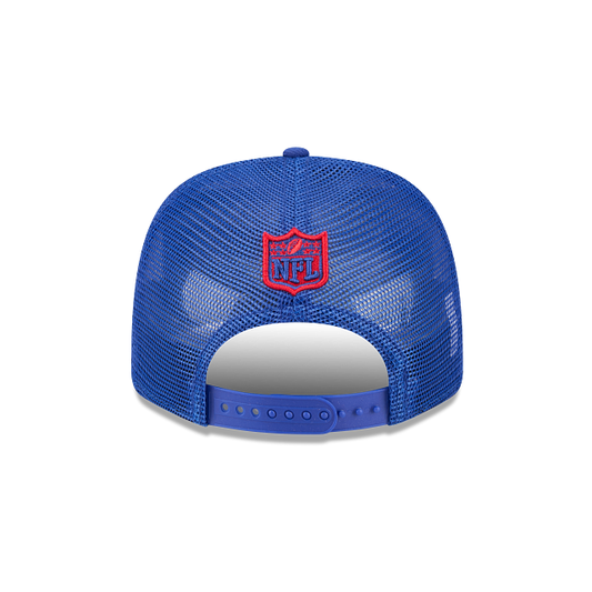 MEN'S NEW ERA NFL TEAM ROYAL BLUE NEW ENGLAND PATRIOTS 9SEVENTY STRETCH-SNAP TRUCKER SNAPBACK HAT