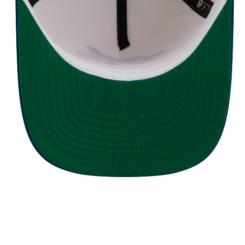 MEN'S NEW ERA MLB 9FIFTY A-FRAME REAR FIT TORONTO BLUE JAYS CREAM WHITE & ROYAL BLUE SNAPBACK HAT