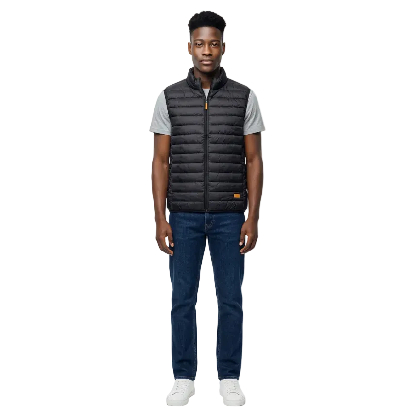 U.S. ICON MEN'S PUFFER VEST (BLACK)