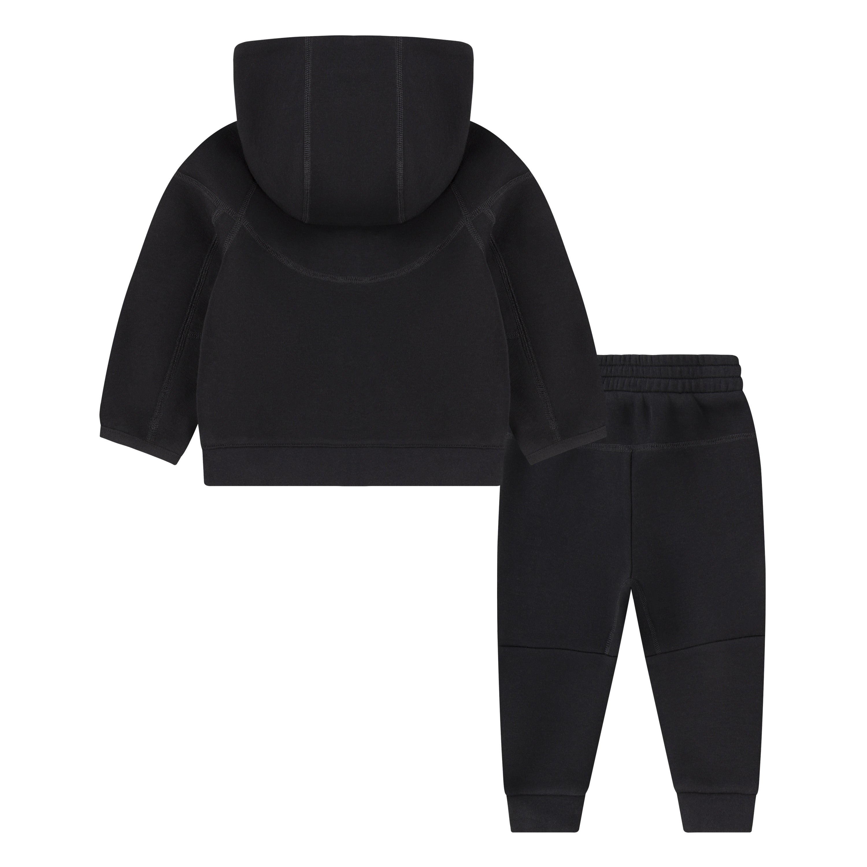 NIKE INFANT SPORTSWEAR TECH FLEECE FULL-ZIP SET (BLACK SIZE 12M-24M)