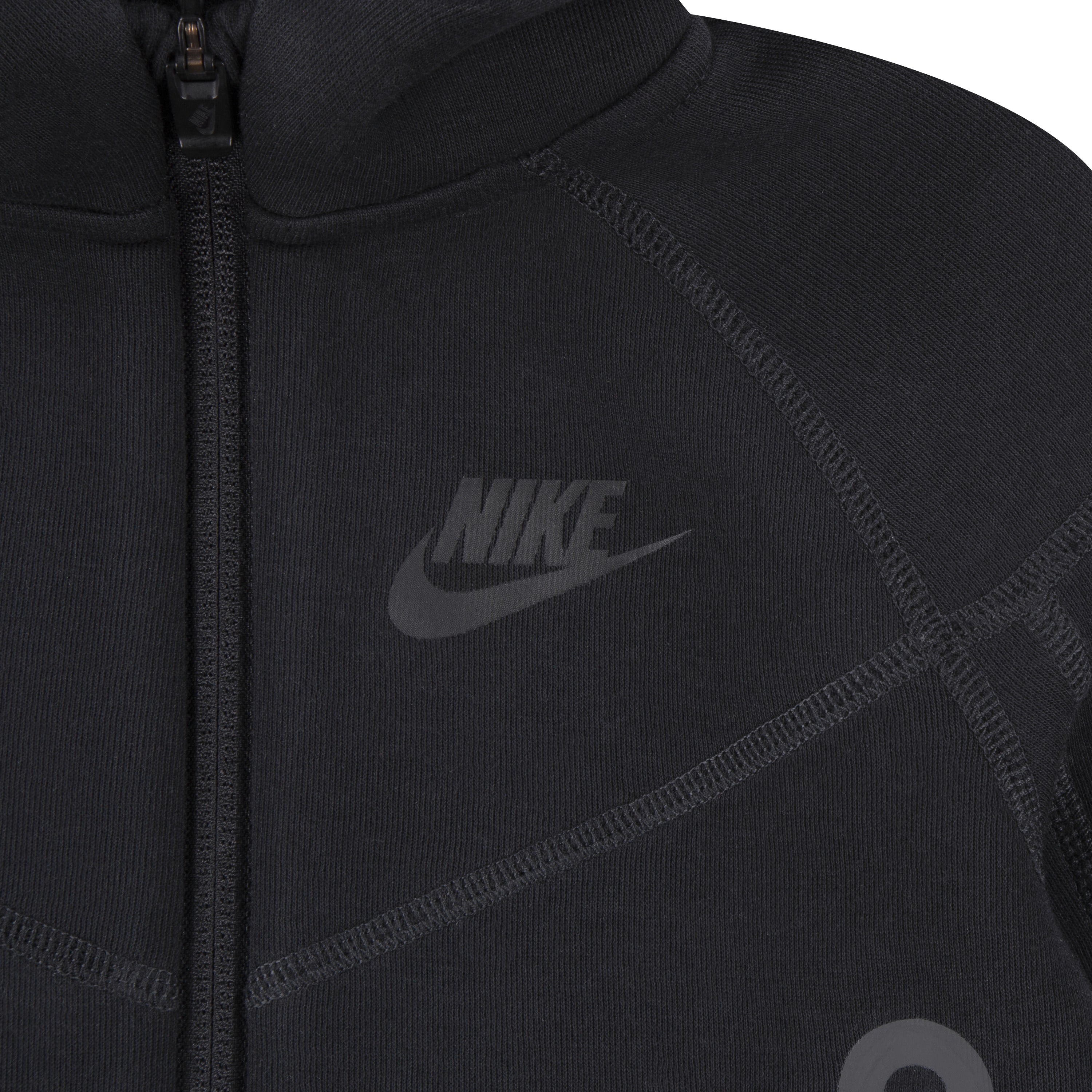 NIKE INFANT SPORTSWEAR TECH FLEECE FULL-ZIP SET (BLACK SIZE 12M-24M)