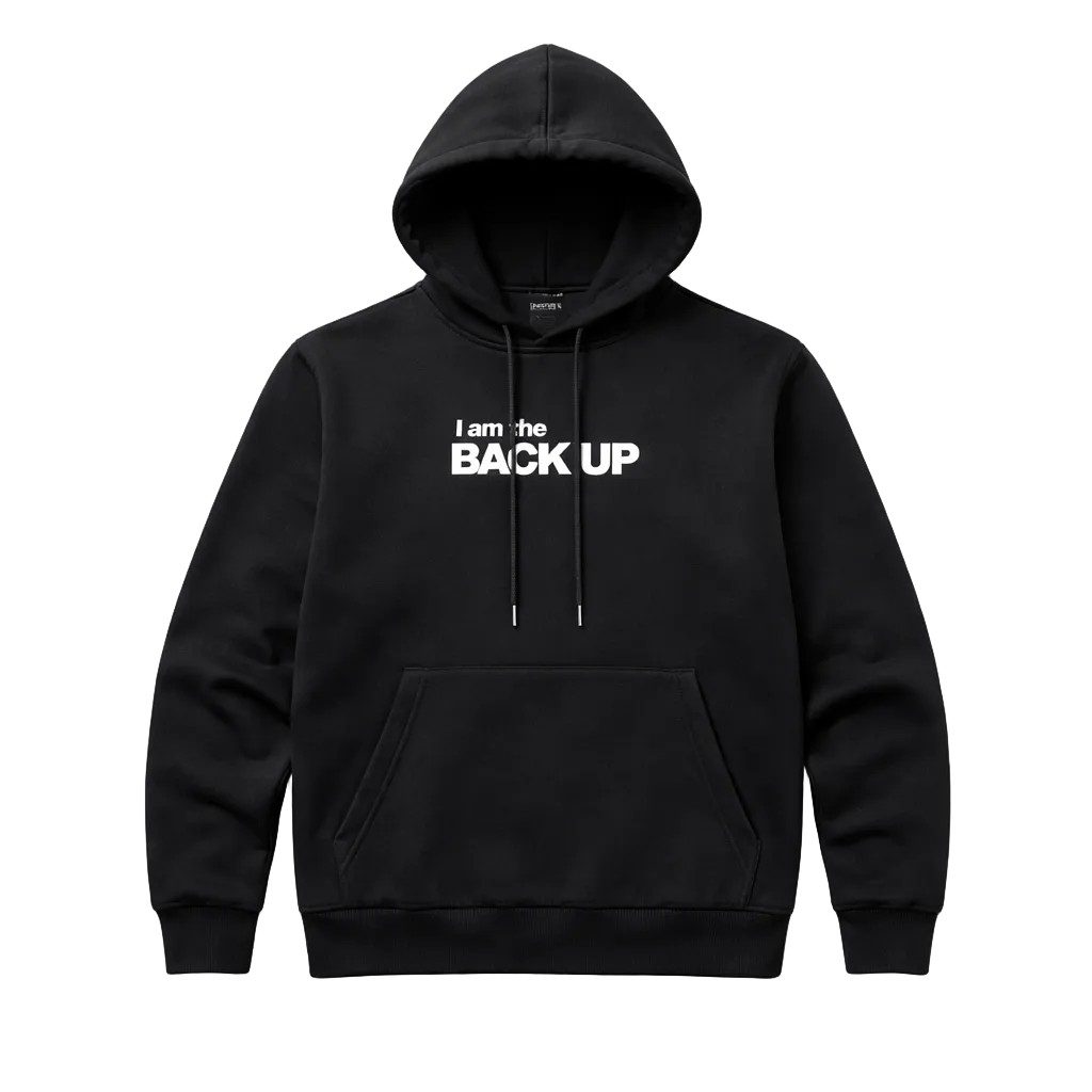 SWITCH REMARKABLE MEN'S PU PATCHED BACK UP HOODIE (BLACK)