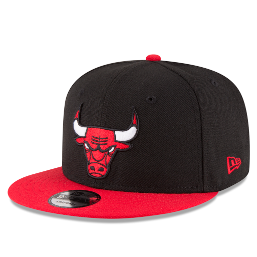 MEN'S NEW ERA NBA 9FIFTY CHICAGO BULLS BLACK & RED 2TONE OTC SNAPBACK HAT