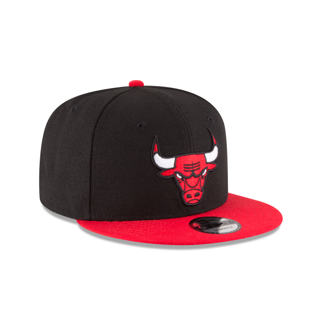 MEN'S NEW ERA NBA 9FIFTY CHICAGO BULLS BLACK & RED 2TONE OTC SNAPBACK HAT