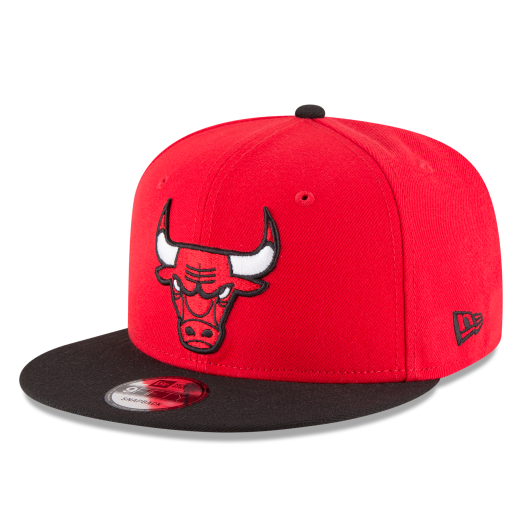 MEN'S NEW ERA NBA 9FIFTY CHICAGO BULLS RED & BLACK 2TONE OTC SNAPBACK HAT
