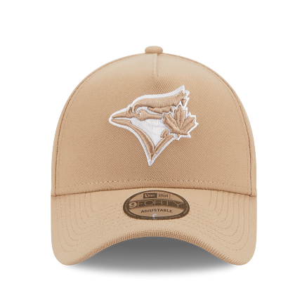 MEN'S NEW ERA MLB 9FORTY A-FRAME TORONTO BLUE JAYS CAMEL BEIGE SNAPBACK HAT