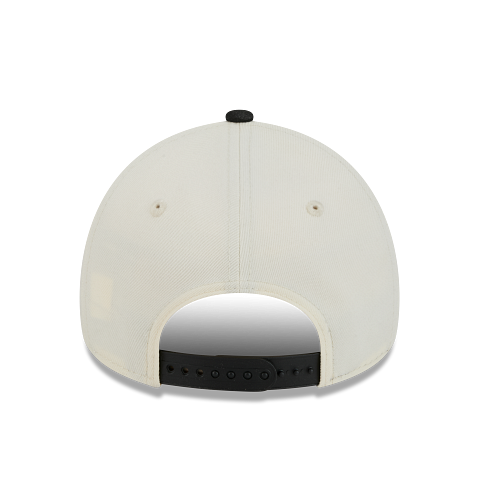 MEN'S NEW ERA MLB 9FORTY A-FRAME TORONTO BLUE JAYS CREAM WHITE & BLACK SNAPBACK HAT