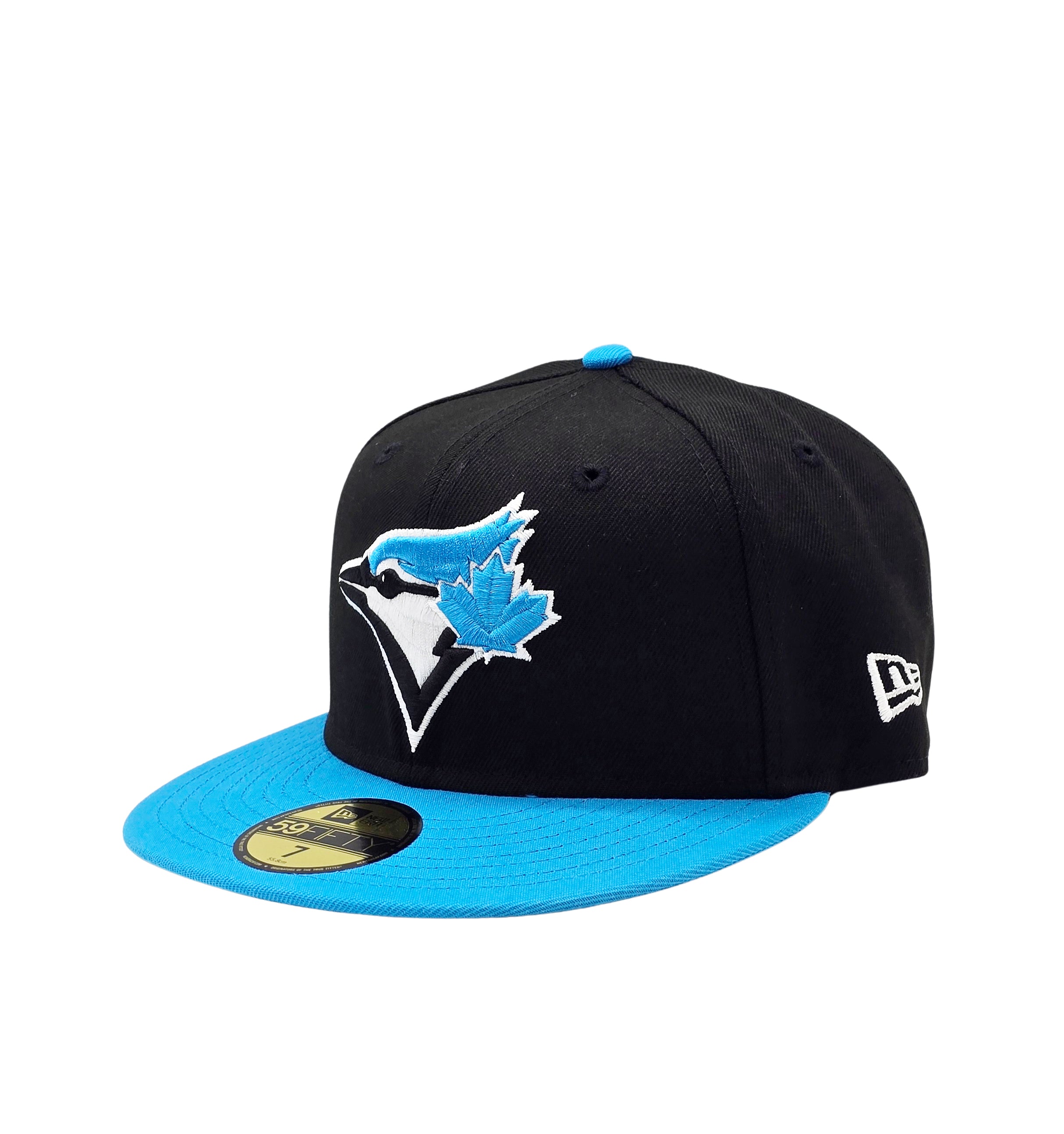59FIFTY NEW ERA MLB TORONTO BLUE JAYS BLACK/FANATIC BLUE FITTED HAT