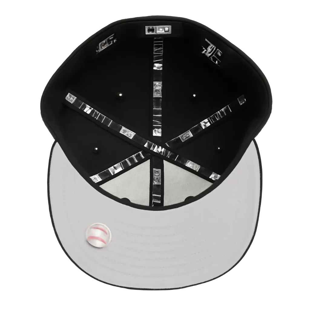 MEN'S 5950 TORONTO BLUEJAYS BLACK/WHITE FITTED HAT
