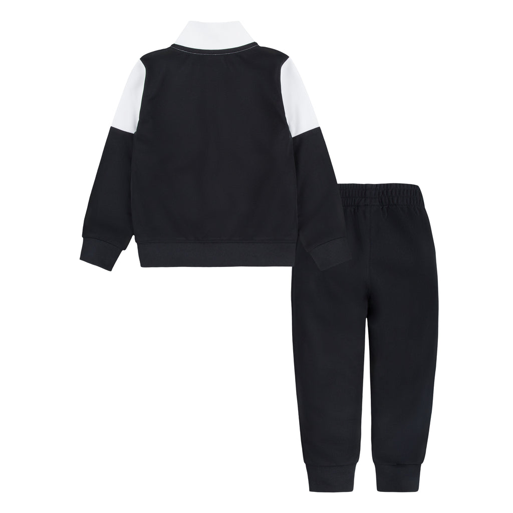 JORDAN BOY'S 2-PIECE JACKET AND TRACKPANTS SET (BLACK/WHITE SIZES 2T-4T)