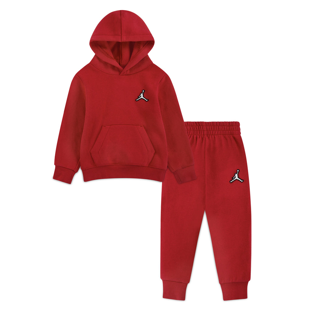 JORDAN TODDLER BOYS' ESSENTIAL PULLOVER HOODIE SET (RED)