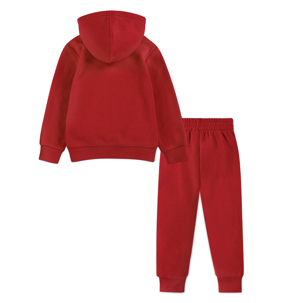 JORDAN TODDLER BOYS' ESSENTIAL PULLOVER HOODIE SET (RED)