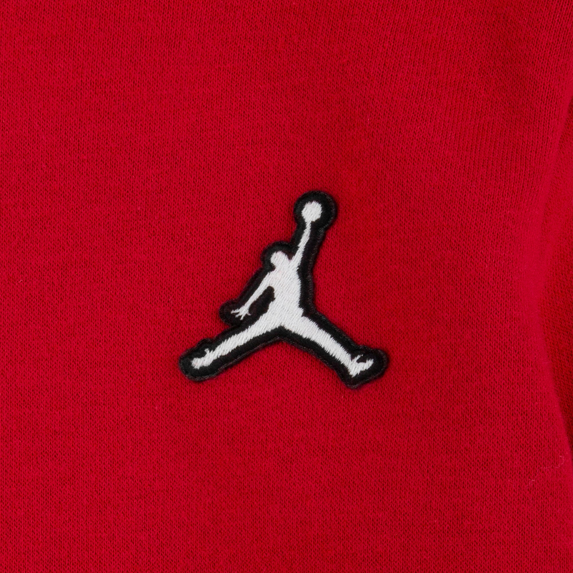 JORDAN TODDLER BOYS' ESSENTIAL PULLOVER HOODIE SET (RED)