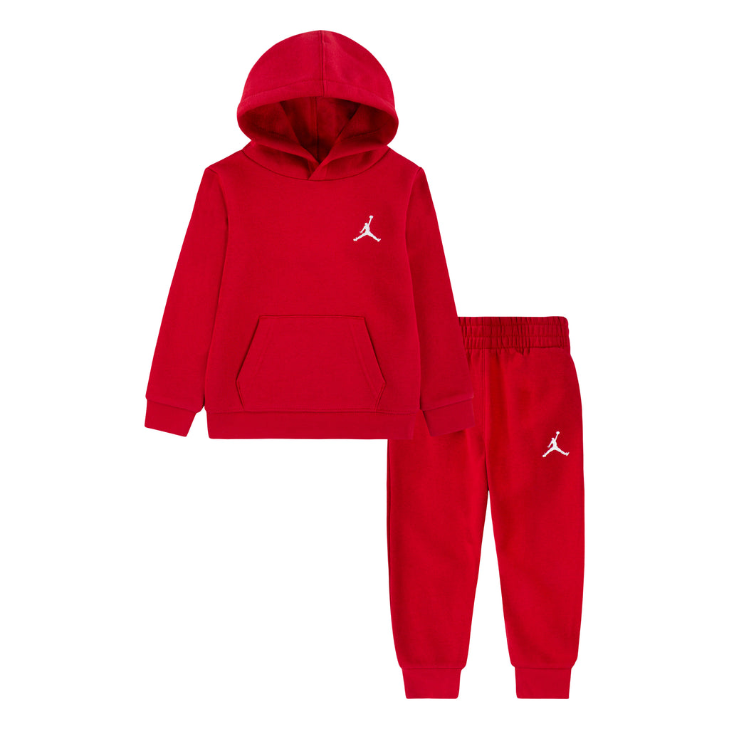 JORDAN TODDLER BOYS ESSENTIAL FLEECE RED HOODIE/JOGGER SET (SIZE 2T-4T)