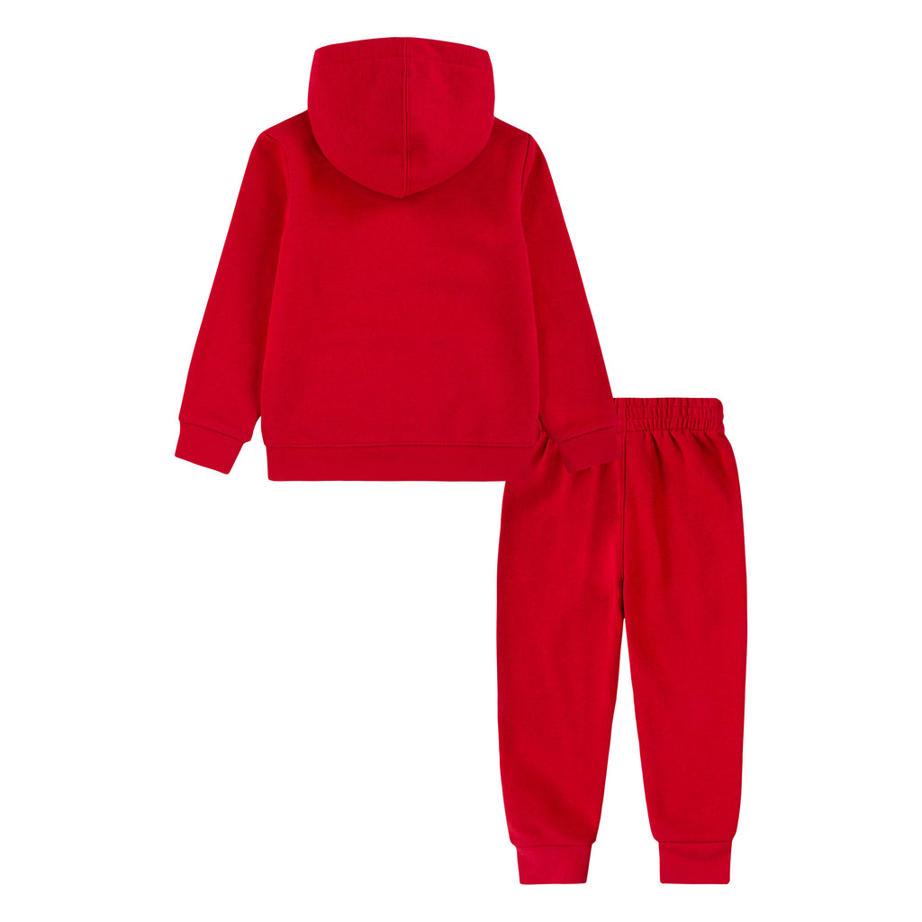 JORDAN TODDLER BOYS ESSENTIAL FLEECE RED HOODIE/JOGGER SET (SIZE 2T-4T)