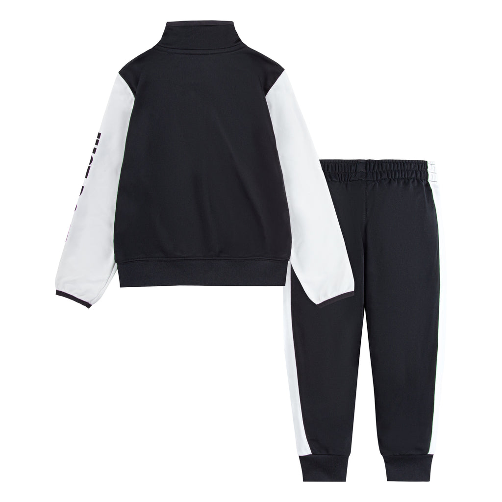 NIKE TODDLER JUST DO IT TRACK JACKET AND PANTS SET (BLACK/WHITE SIZE 2T-4T)