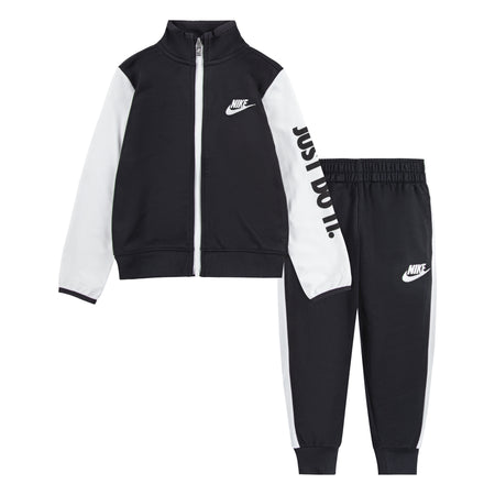 NIKE TODDLER JUST DO IT TRACK JACKET AND PANTS SET (BLACK/WHITE SIZE 2T-4T)