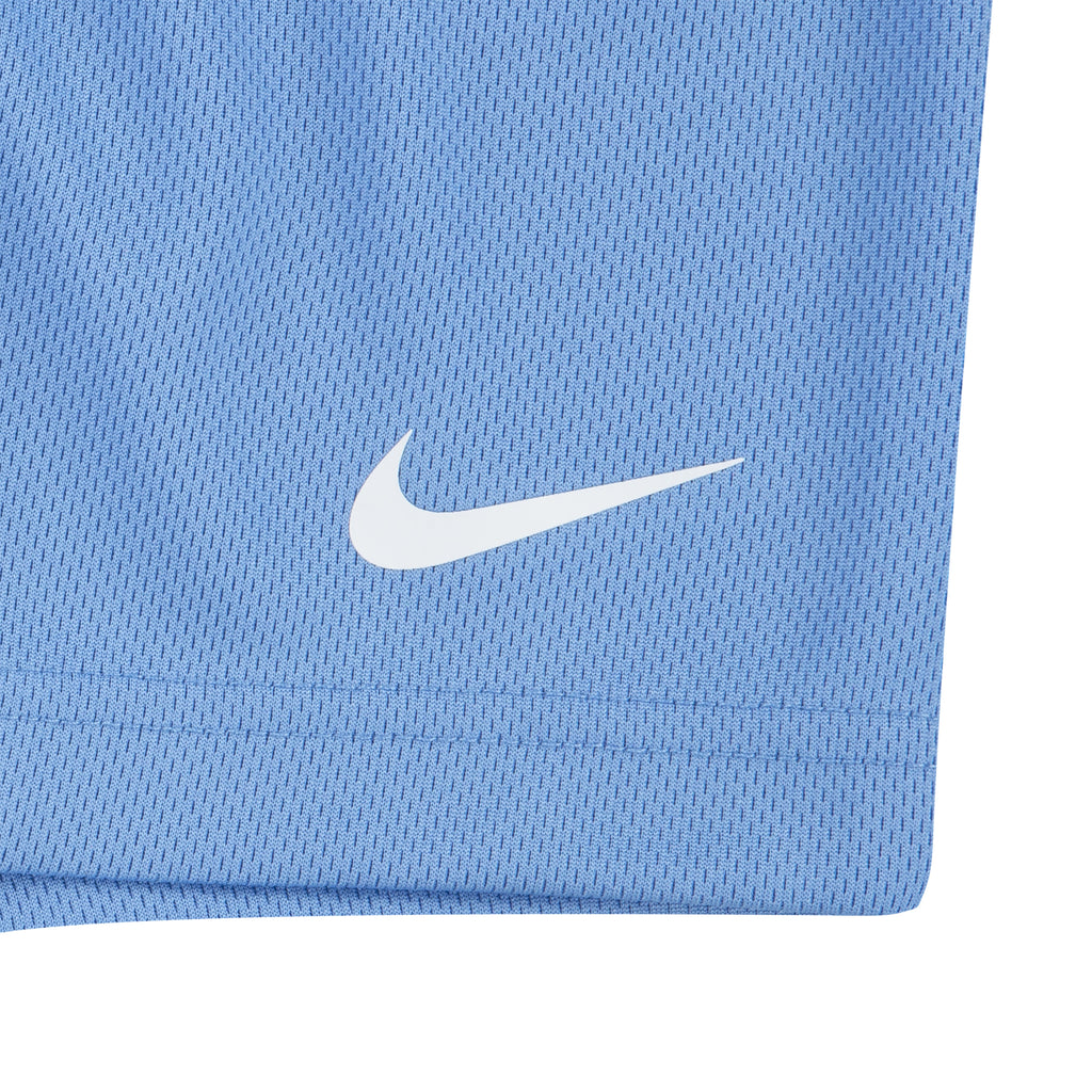 NIKE TODDLERS' DRI-FIT T-SHIRT & SHORTS SET (WHITE/BLUE SIZE 2T-4T)