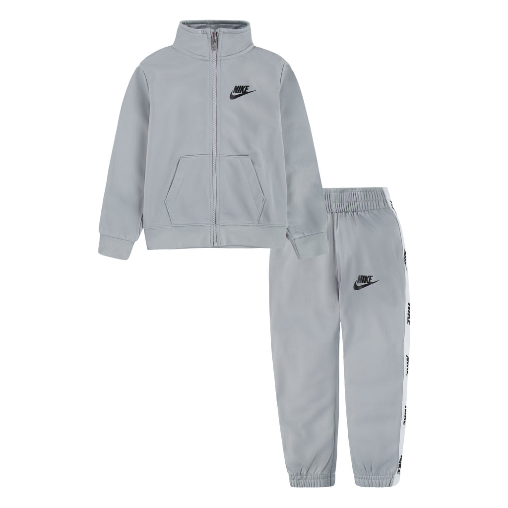 NIKE TODDLER TRICOT TRACK JACKET AND PANTS SET (GREY SIZE 2T-4T)