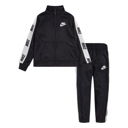 NIKE TODDLER TRICOT TRACK JACKET AND PANTS SET (BLACK SIZE 2T-4T)