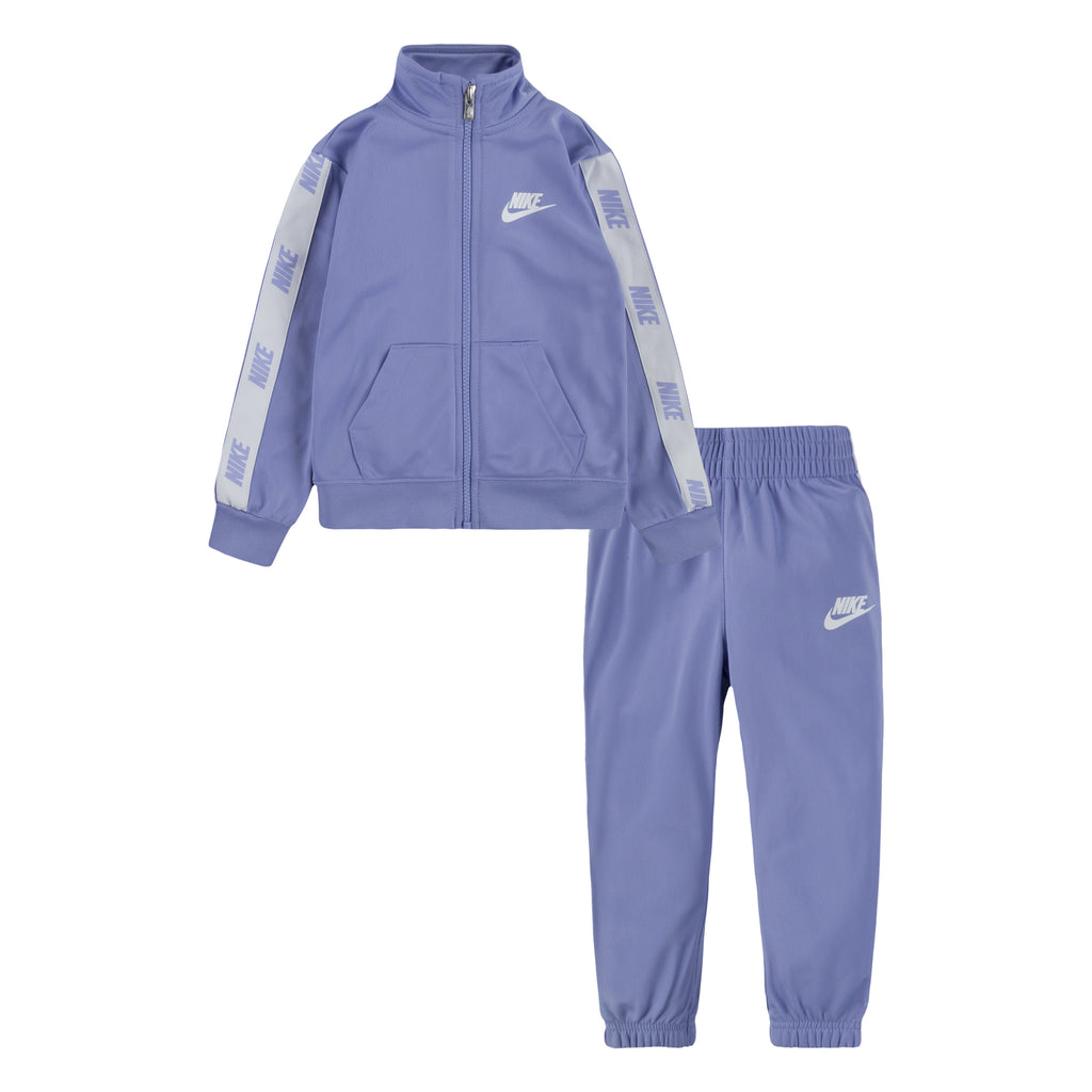 NIKE TODDLER GIRLS TRICOT TRACK JACKET AND PANTS SET (VIOLET SIZE 2T-4T)