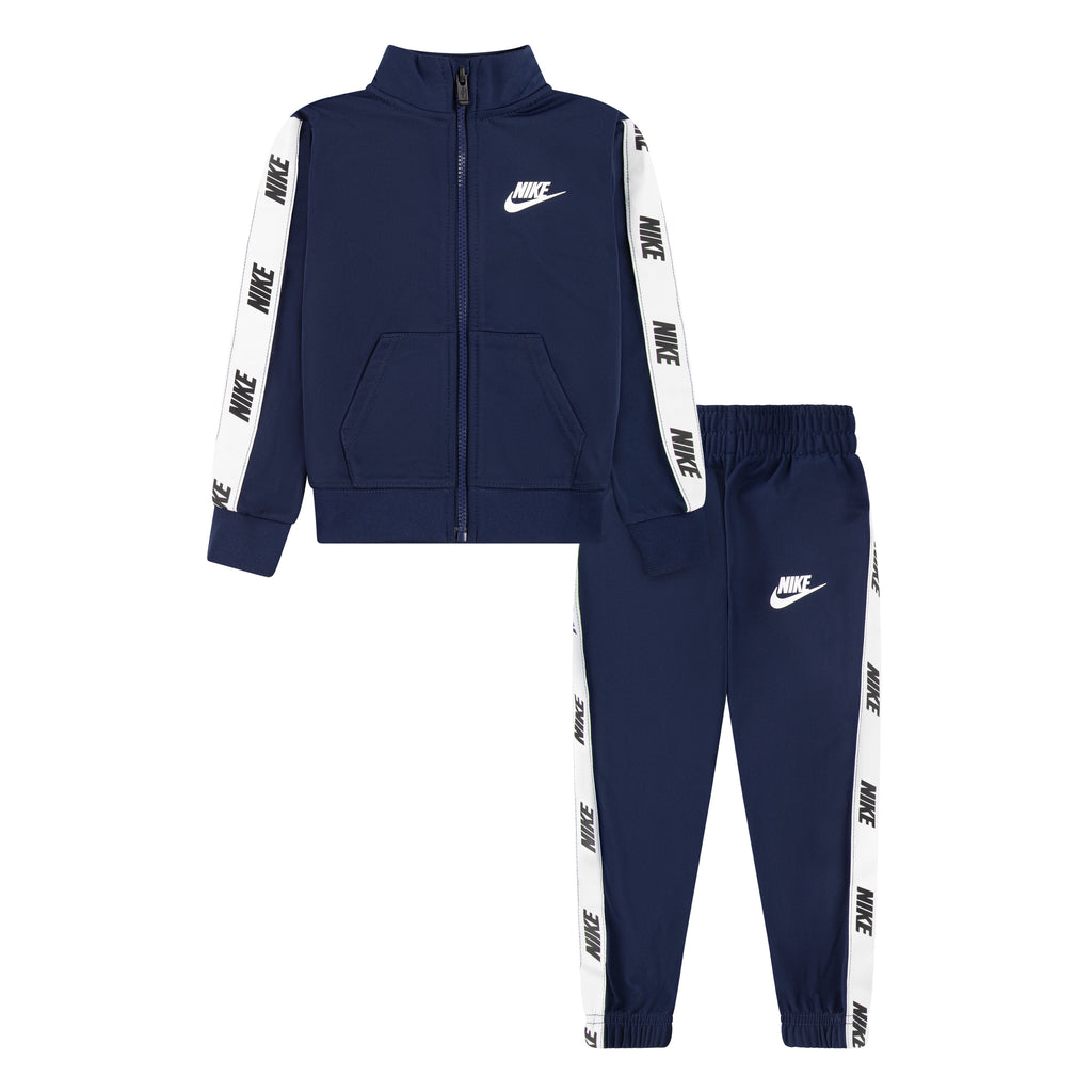 NIKE TODDLER TRICOT TRACK JACKET AND PANTS SET (NAVY BLUE SIZE 2T-4T)