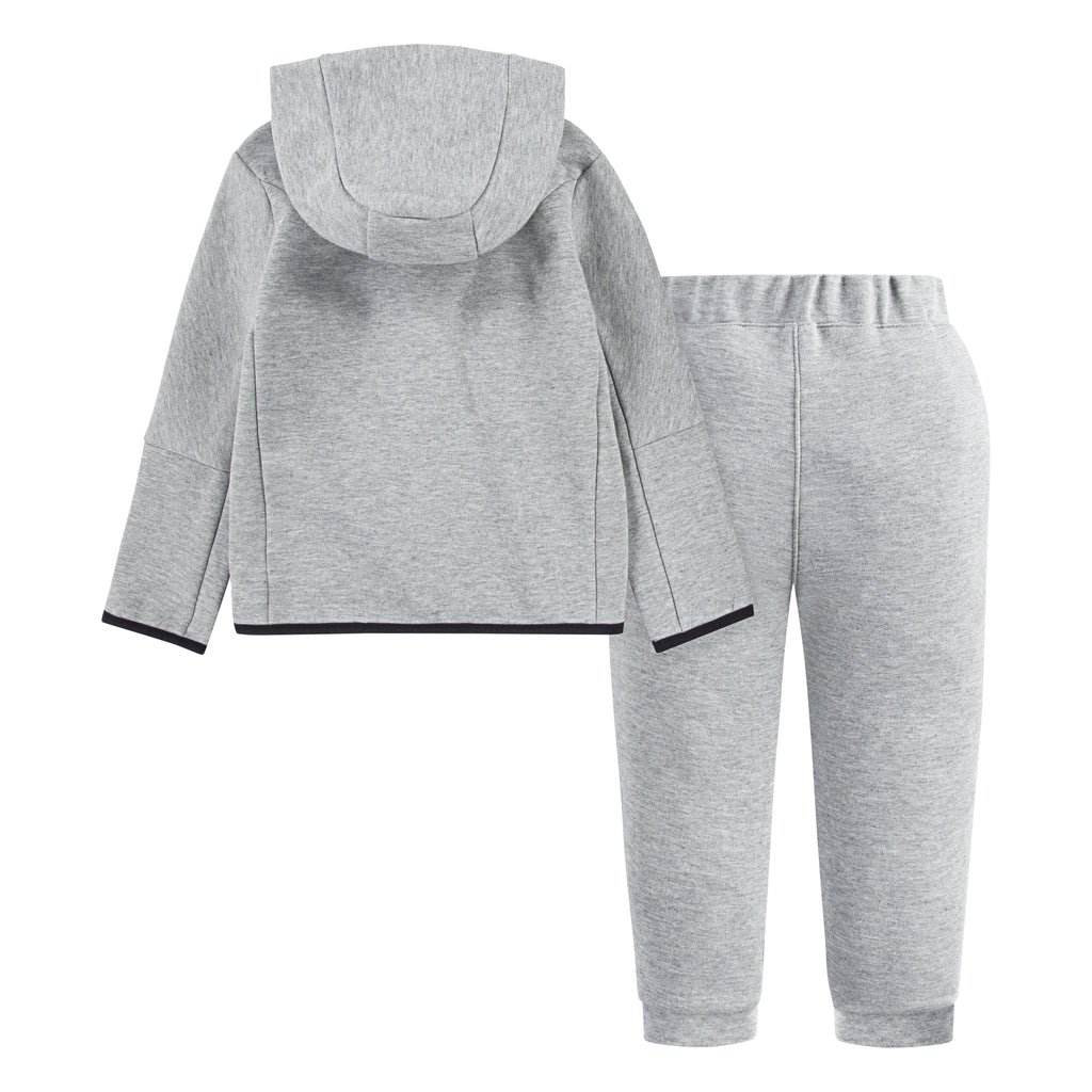 NIKE TODDLERS SPORTSWEAR TECH FLEECE ZIP HOODIE & PANTS SET (GREY)