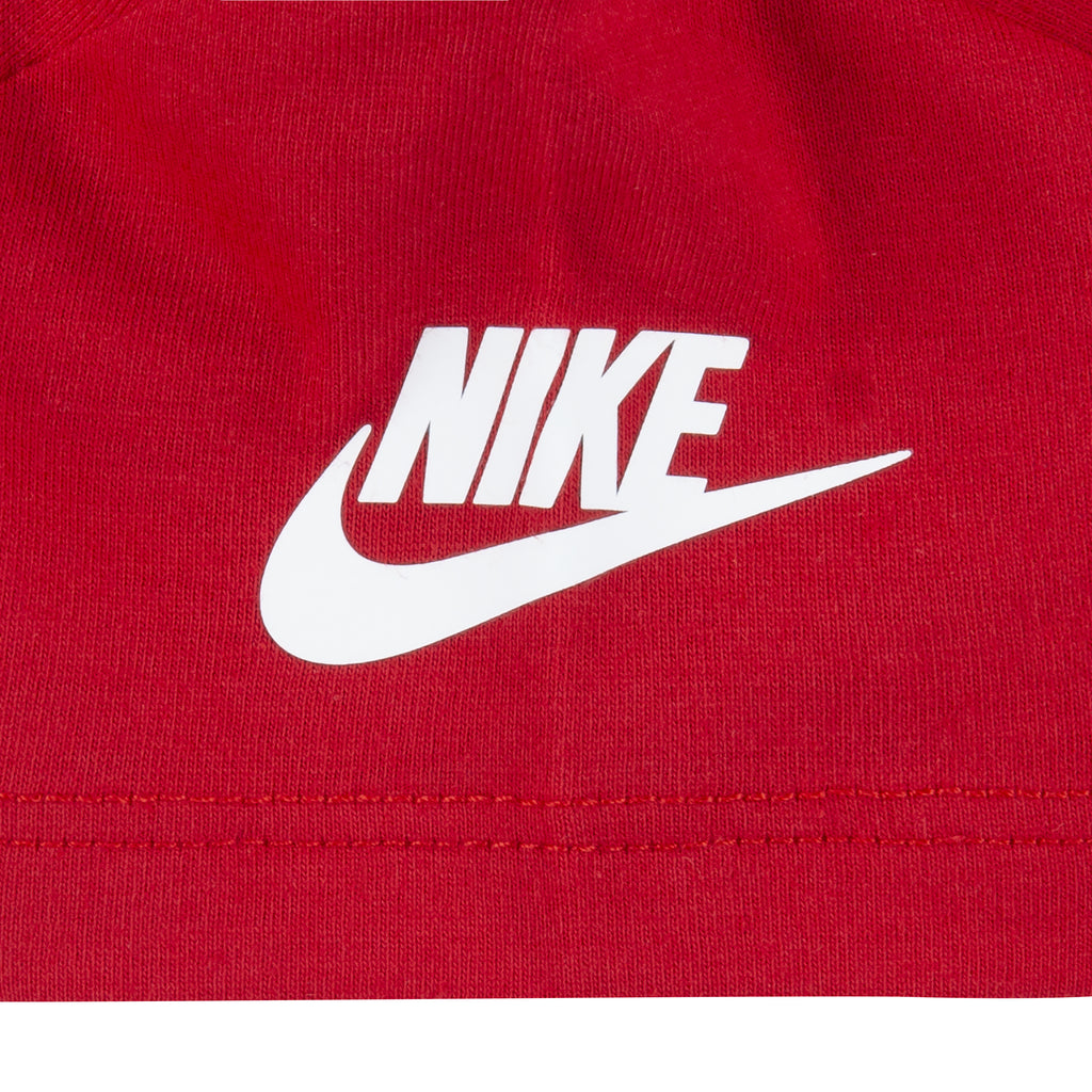 BOYS' TODDLER NIKE HBR T-SHIRT AND FRENCH TERRY CARGO SHORTS SET (RED SIZES 2T-4T)