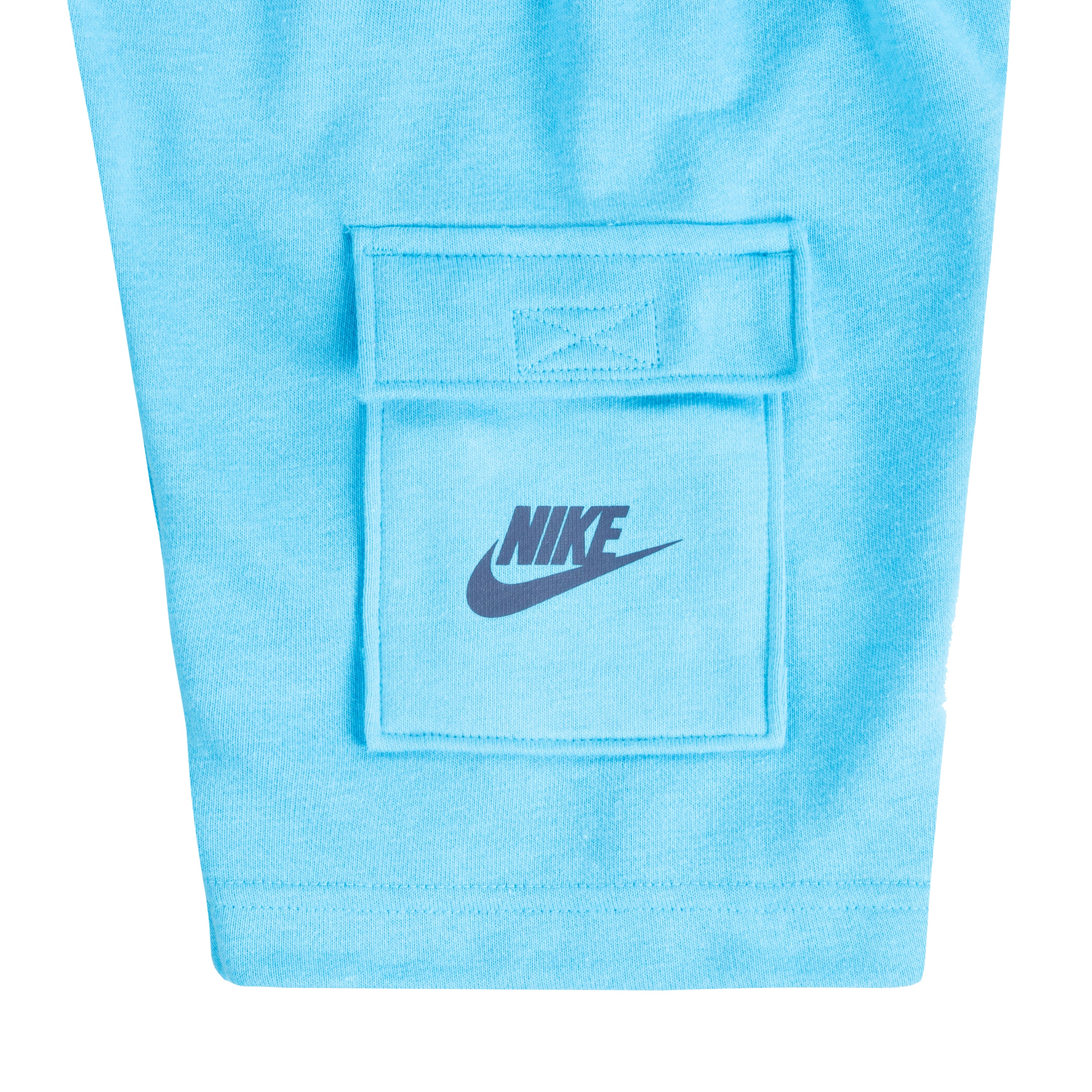 BOYS' TODDLER NIKE HBR T-SHIRT AND FRENCH TERRY CARGO SHORTS SET (BLUE SIZES 2T-4T)