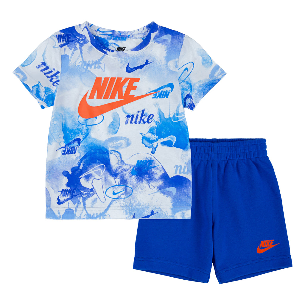 NIKE INFANT BOYS SPORTSWEAR T-SHIRT AND SHORTS SET (GAME ROYAL SIZES 12M-24M)