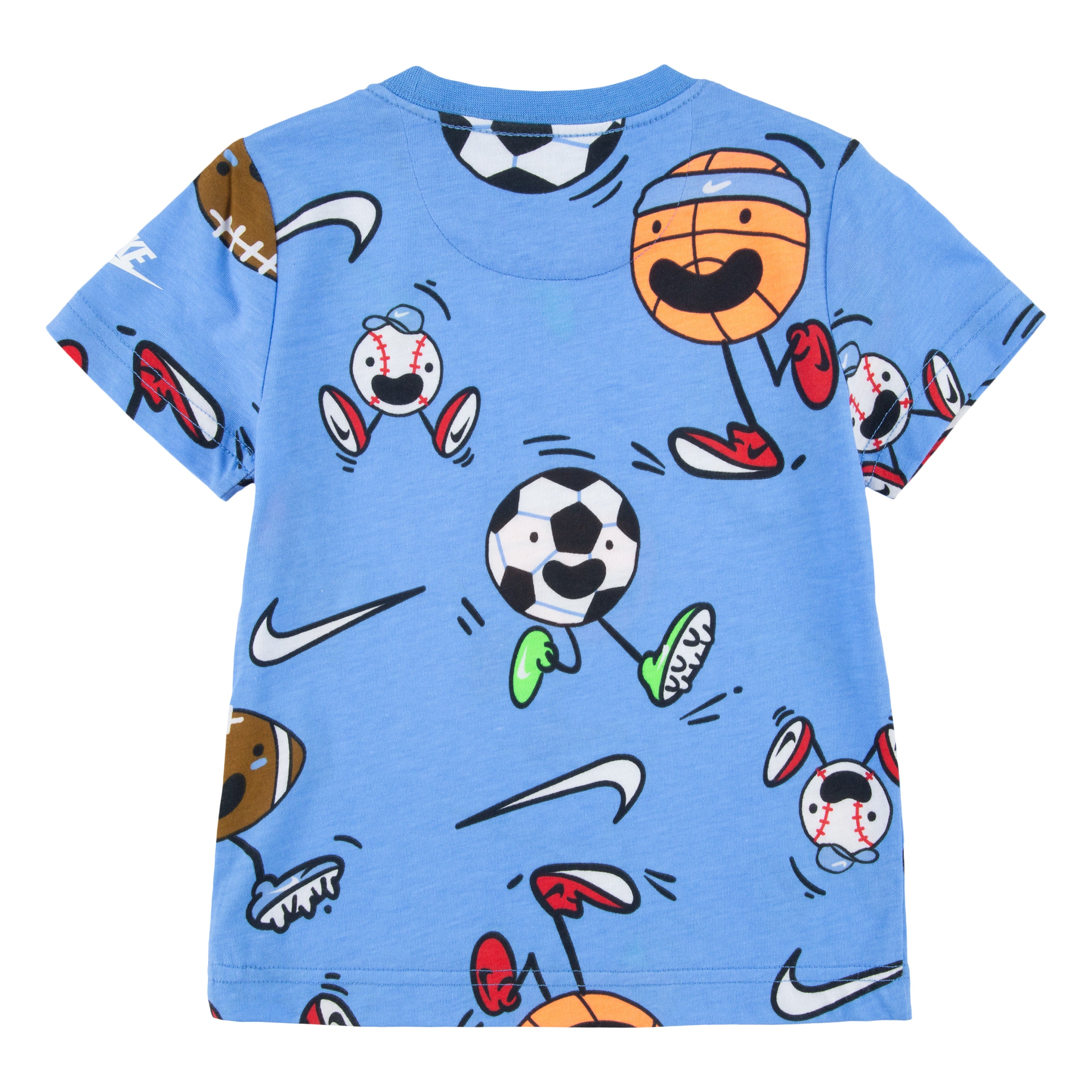 NIKE TODDLERS UNIVERSITY BLUE PRINT T-SHIRT (BLUE SIZE 2T-4T)