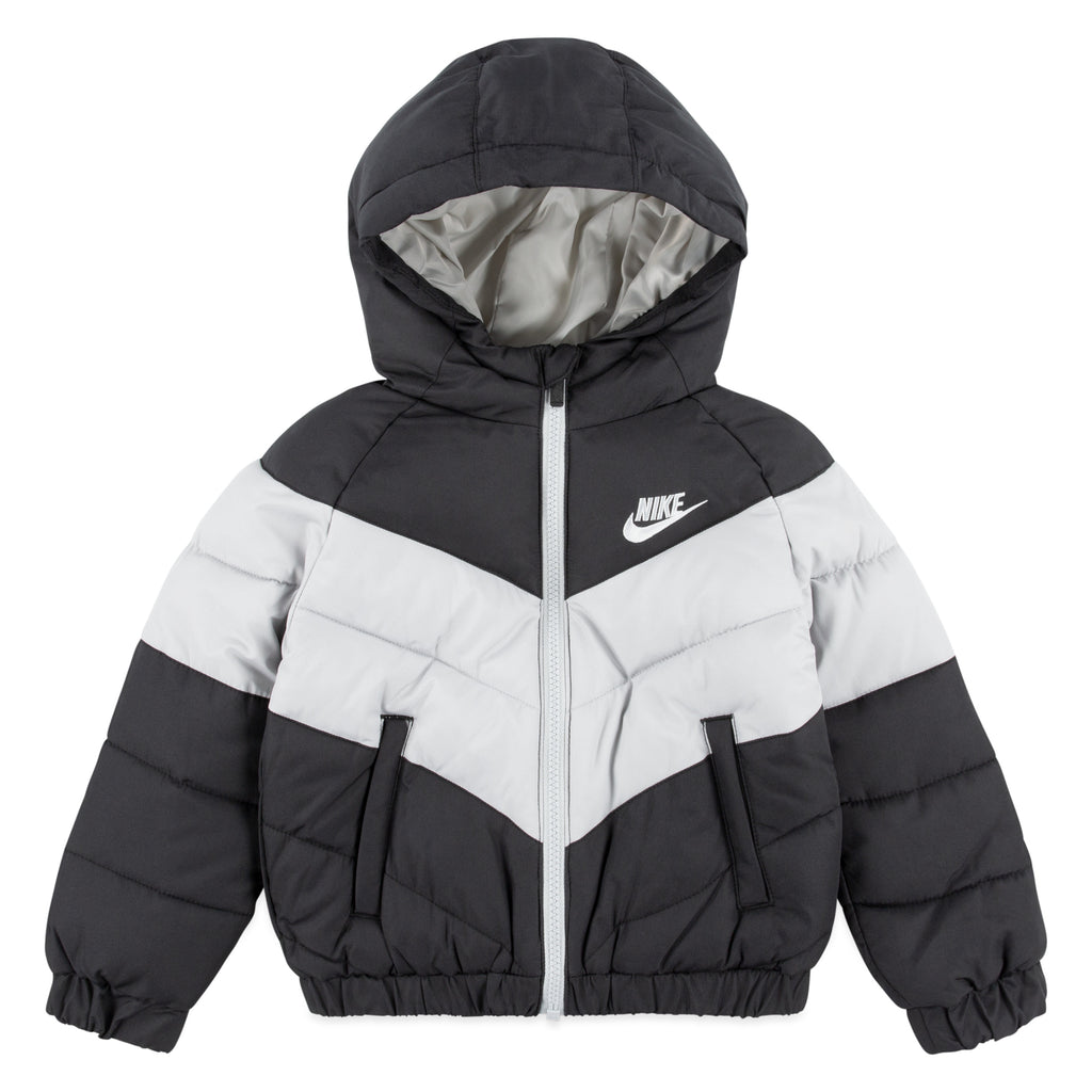 NIKE TODDLER'S SYNFIL PUFFER FOAM JACKET (BLACK SIZE 2T-4T)