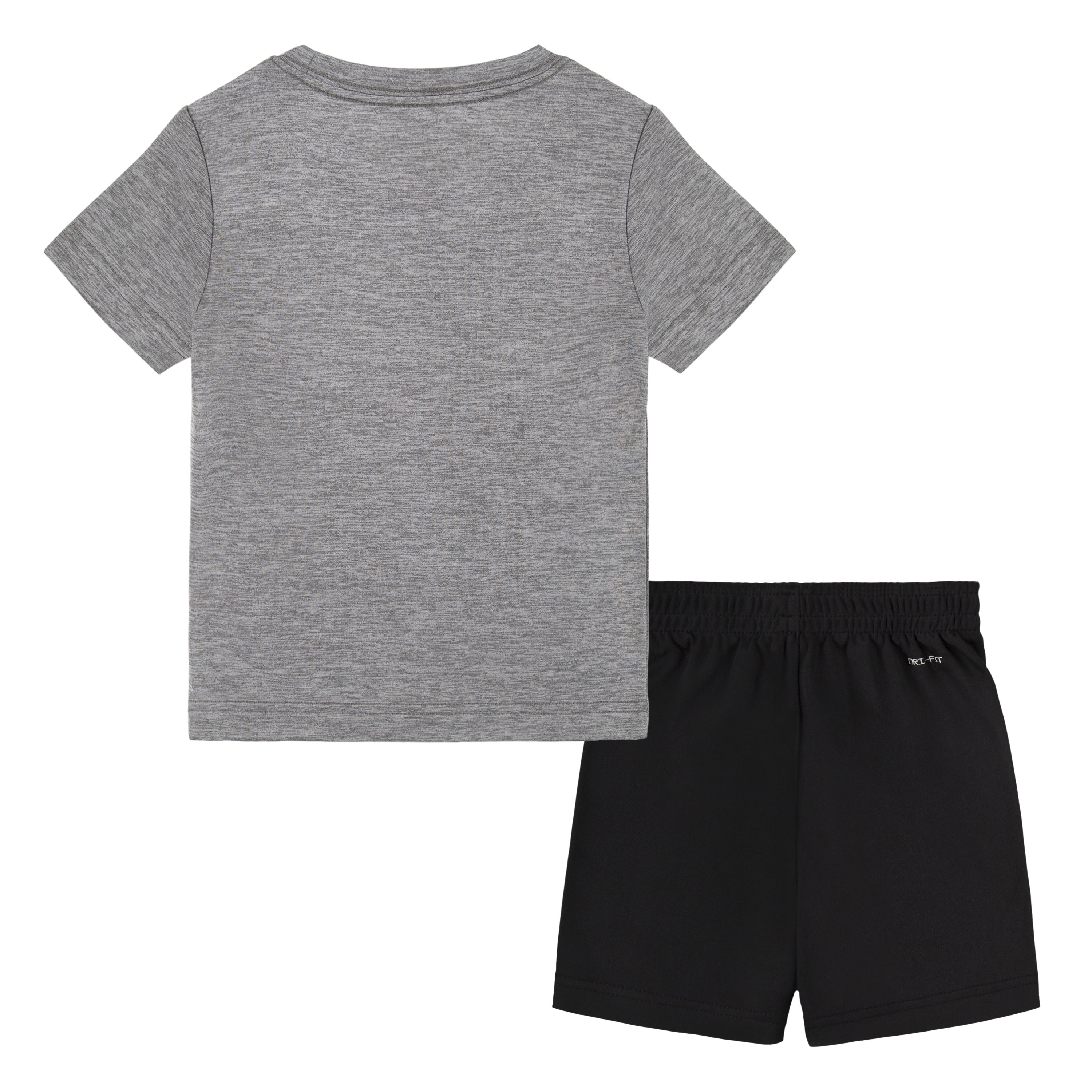 NIKE TODDLERS DRI-FIT BLACK/CARBON DROP SET (SIZE 2T-4T)