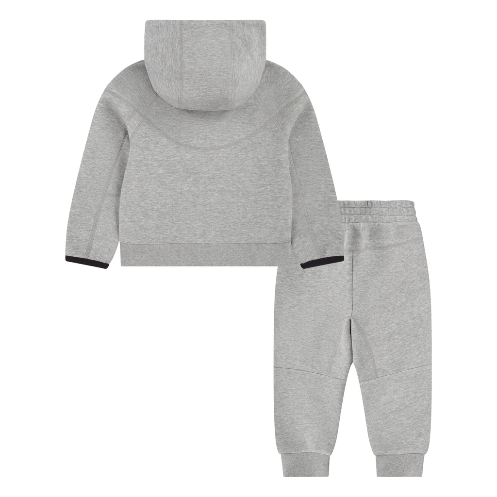 NIKE KIDS SPORTSWEAR TECH FLEECE FULL-ZIP SET (GREY SIZE 2T-4T)