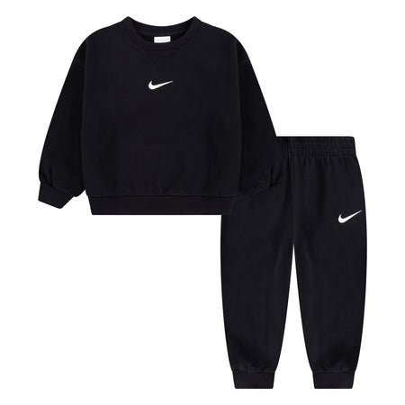 NIKE TODDLER ESSENTIAL BLACK CREWNECK SET (SIZE 2T-4T)