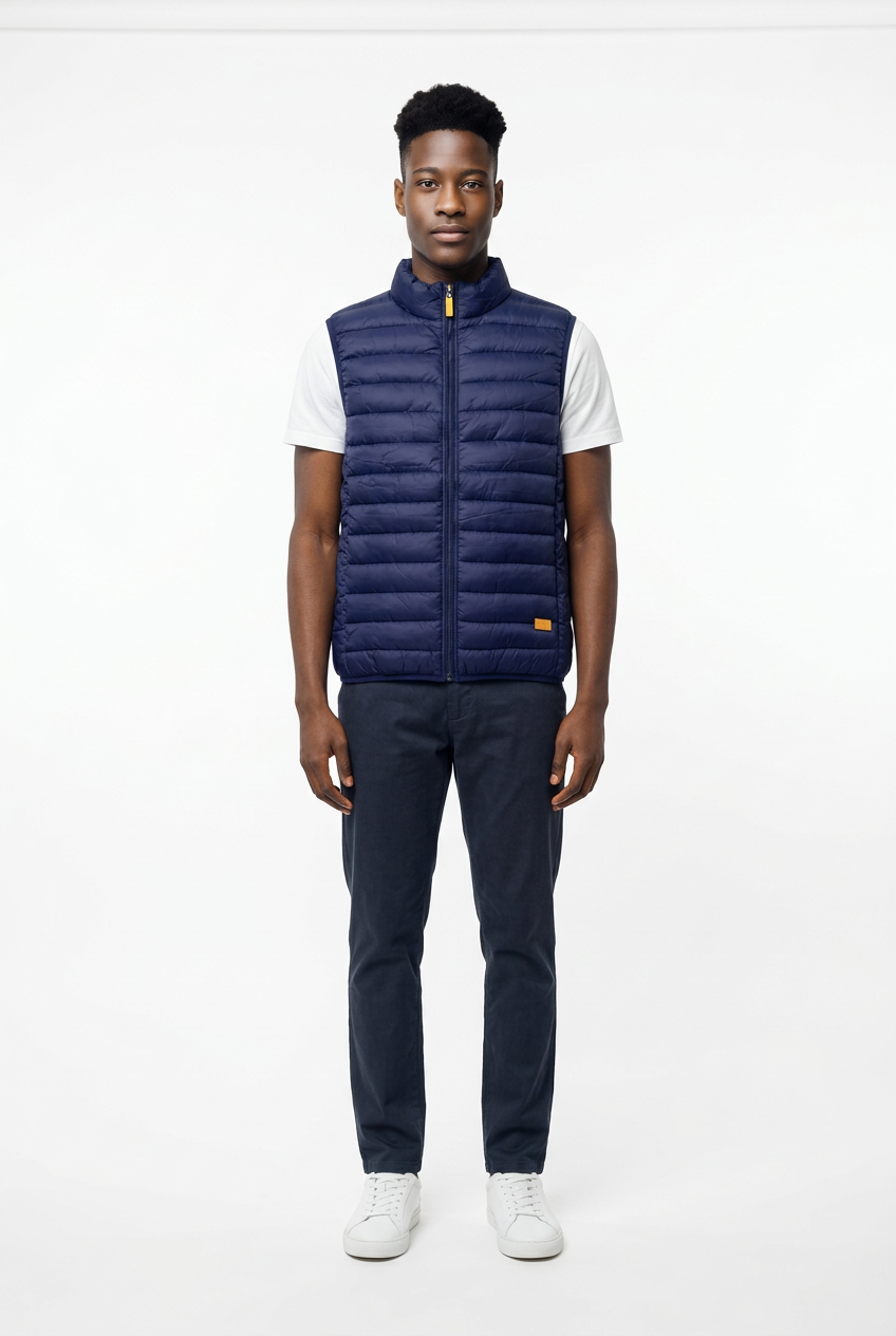 U.S. ICON MEN'S PUFFER VEST (NAVY)