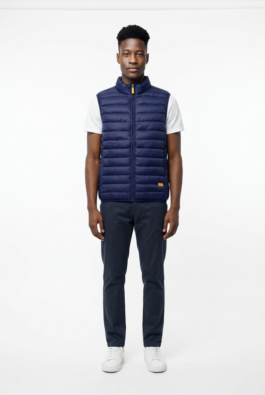 U.S. ICON MEN'S PUFFER VEST (NAVY)