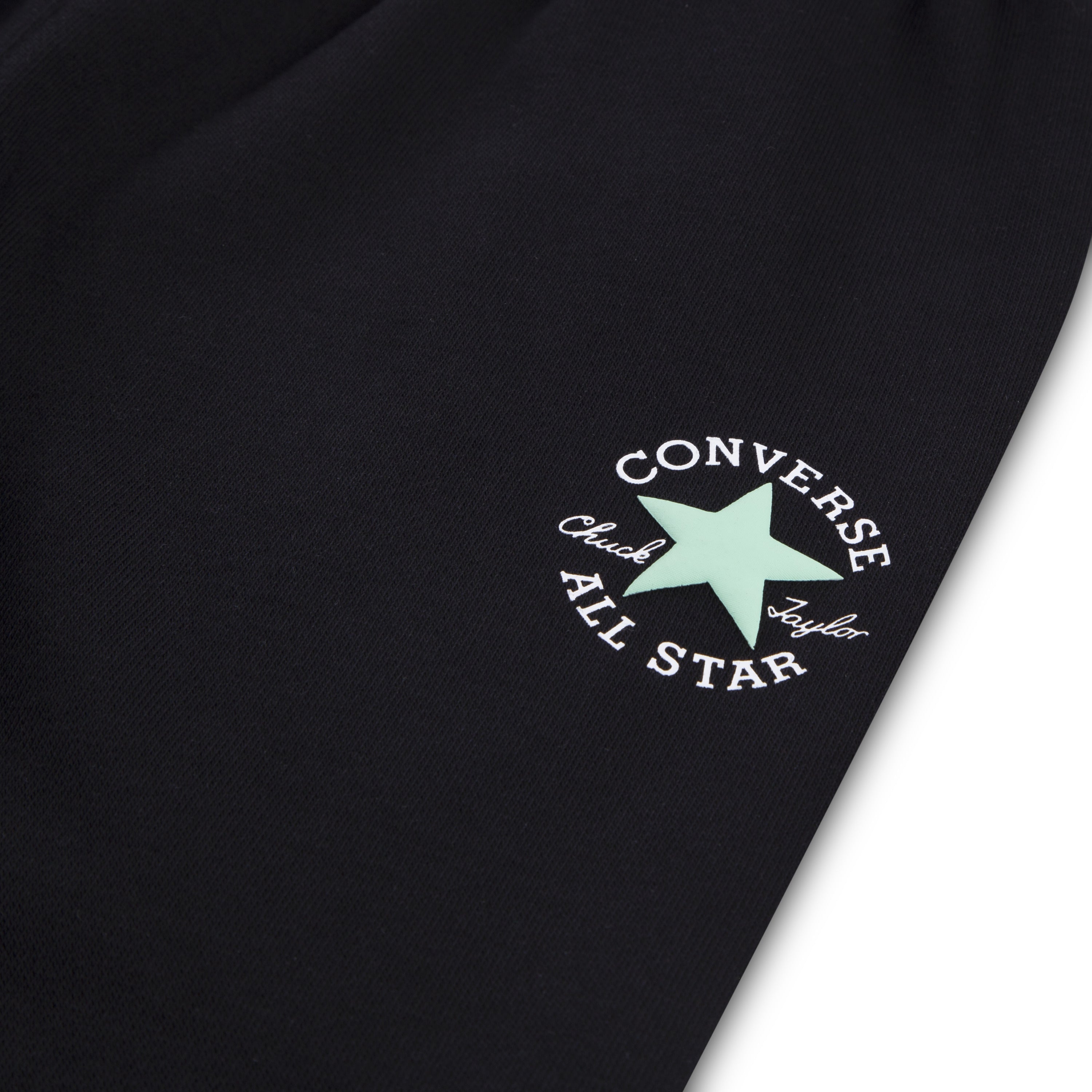 CONVERSE TODDLER KIDS RETRO REMIX FT PO HOODIE AND JOGGER BLACK 2-PIECE SET (SIZES 2T-4T)