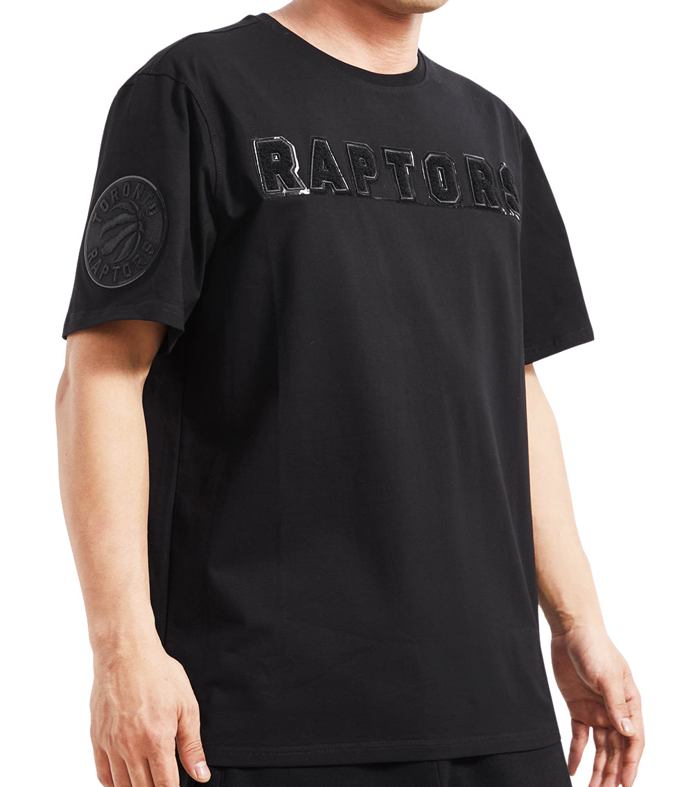 PRO STANDARD NBA TORONTO RAPTORS TRIPLE BLACK LOGO PRO TEAM MEN'S T-SHIRT