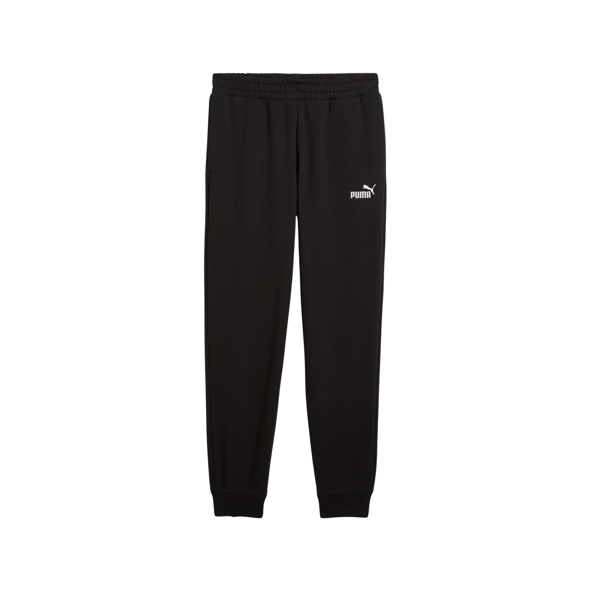 PUMA MEN'S ESSENTIALS NO. 1 LOGO BLACK SWEATPANT JOGGERS
