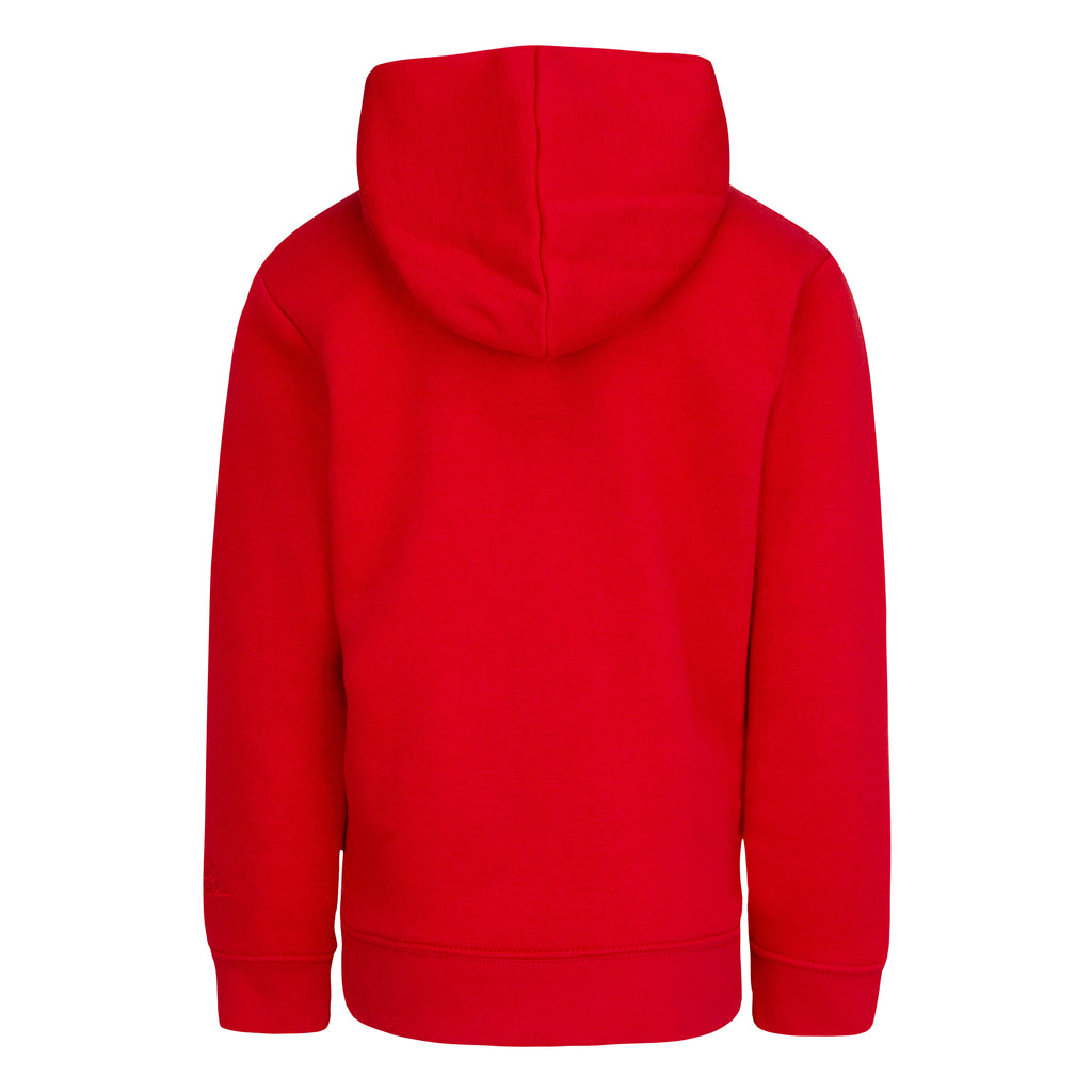 JORDAN KIDS ESSENTIAL PULLOVER ZIP-UP HOODIE SET (RED SIZE 4-7Y)