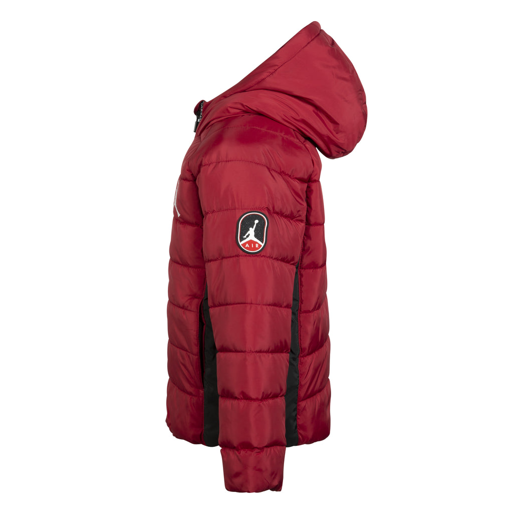 JORDAN KIDS HEAVY WEIGHT PUFFER JACKET (RED SIZE 4-7Y)