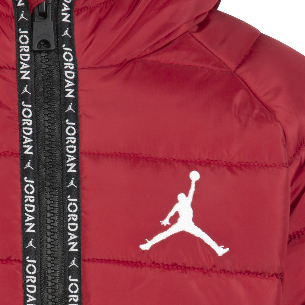 JORDAN KIDS HEAVY WEIGHT PUFFER JACKET (RED SIZE 4-7Y)